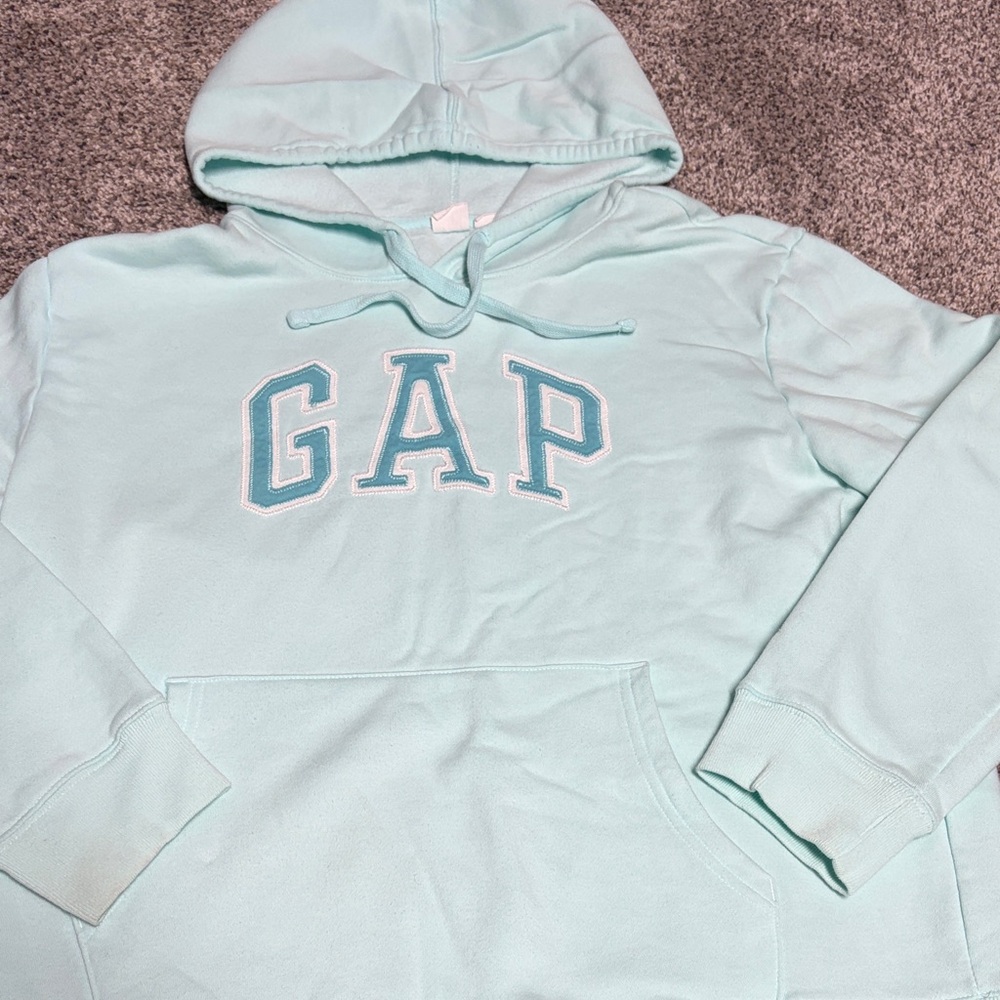 GAP Light Mint Pullover Hoodie